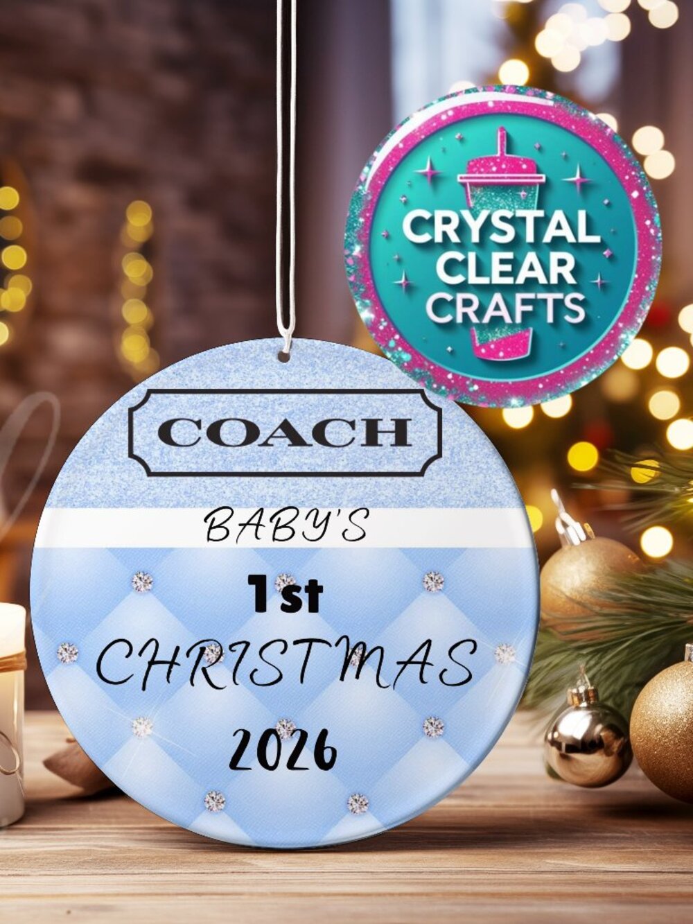 Coach Baby's First Christmas Ornament Sale 3 for $19.00